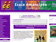 Tablet Screenshot of ecoleemancipee.org